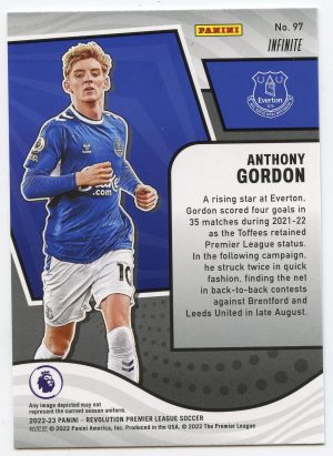 Anthony Gordon Panini Revolution Premier League 2022-23 Infinite #97