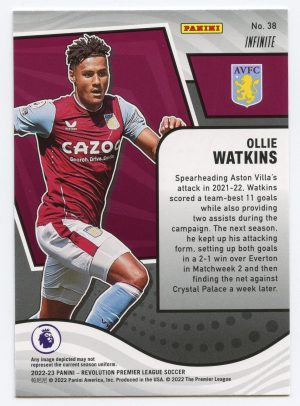 Ollie Watkins Panini Revolution Premier League 2022-23 Infinite #38