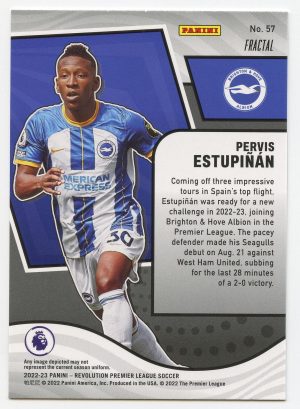 Pervis Estupinan Panini Revolution Premier League 2022-23 Fractal #57