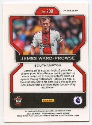 James Ward-Prowse Panini Prizm Premier League 2022-23 Mojo Refractor #200