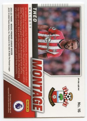 2021-22 Panini Mosaic Premier League Theo Wallcot #16 Montage