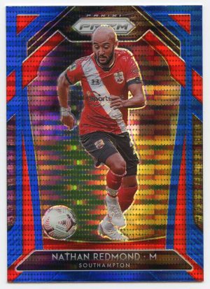 2020-21 Panini Prizm Premier League Nathan Redmond #82 Blue Pulsar