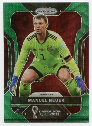 2022 Panini Prizm World Cup Qatar Manuel Neuer #114 Green Wave