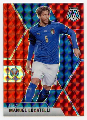 Manuel Locatelli Panini Mosaic Uefa Euro Red Prizm #134