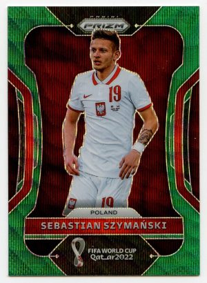 Sebastian Szymanski Panini Prizm World Cup Qatar 2022 Green Wave Prizm #171