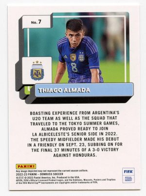 Thiago Almada Panini Donruss Soccer 2022-23 Silver #7