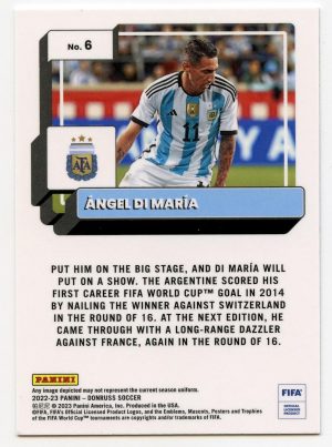 Angel Di Maria Panini Donruss Soccer 2022-23 Donruss Optic #6