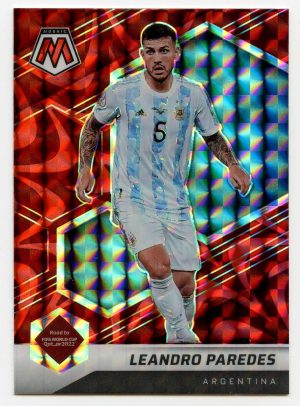 Leandro Paredes Panini Mosaic Road to World Cup 2021-22 Red #12