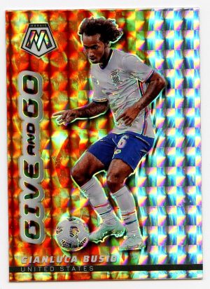 Gianluca Busio Panini Mosaic Road to World Cup 2021-22 Give and Go #9