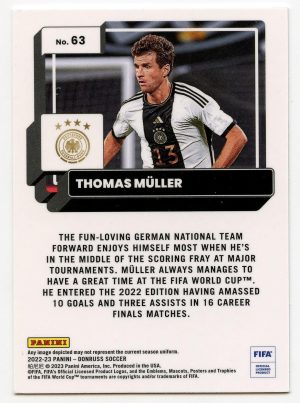 Thomas Muller Panini Donruss Soccer 2022-23 Donruss Optic #63