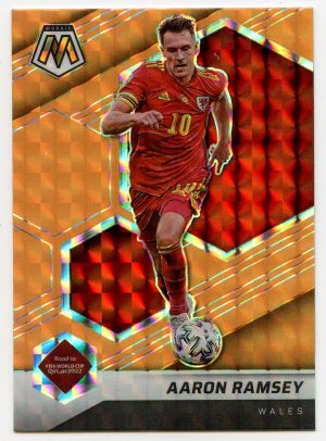 Aaron Ramsey Panini Mosaic Road to World Cup 2021-22 Orange #86