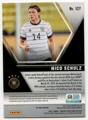 Nico Schulz Panini Mosaic Euro 2021 Silver #127