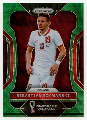 Sebastian Szymanski Panini Fifa World Cup Qatar 2022 Green Wave Prizm #171