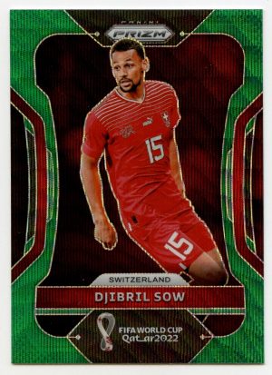 Djibril Sow Panini Prizm Fifa World Cup Qatar 2022 Green Wave Prizm #265