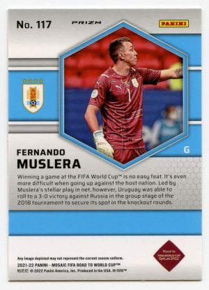 Fernando Muslera Panini Mosaic Road to World Cup Silver #117