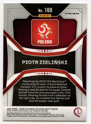 Piotr Zielinski Panini Prizm Fifa World Cup Qatar 2022 Green Wave Prizm #169