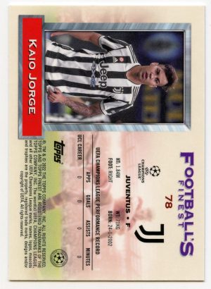 2022 Topps Finest Flashbacks Kaio Jorge RC