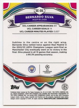 2024 Topps Stadium Chrome Bernando Silva #SC-Sil Say Cheese