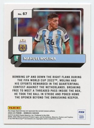 2022-23 Panini Donruss Soccer Nahuel Molina #67 Silver