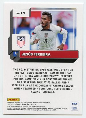 2022-23 Panini Donruss Soccer Jesus Ferreira #171 Silver