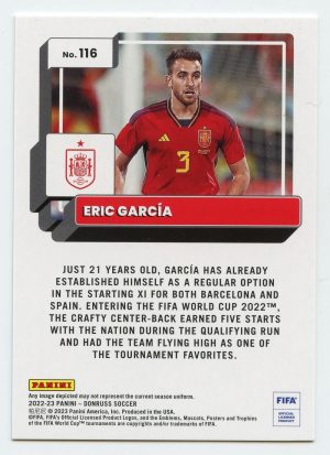 2022-23 Panini Donruss Soccer Eric Garcia #116 Silver