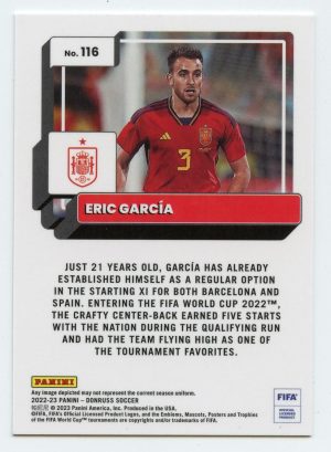 2022-23 Panini Donruss Soccer Eric Garcia #116 Optic