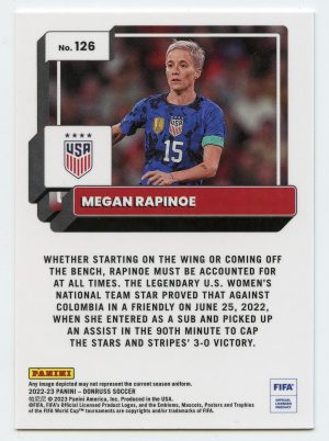 2022-23 Panini Donruss Soccer Megan Rapinoe #126 Optic