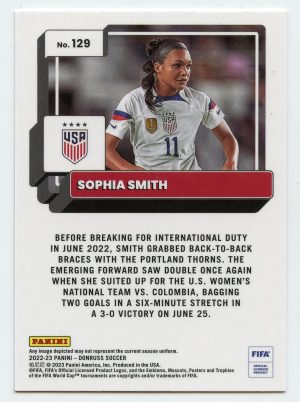 2022-23 Panini Donruss Soccer Sophia Smith #129 Optic