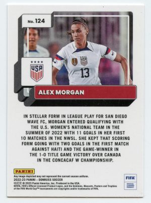 2022-23 Panini Donruss Soccer Alex Morgan #124 Optic