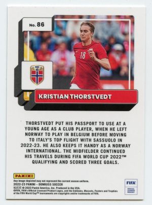 2022-23 Panini Donruss Soccer Kristian Thorstvedt #86 Optic