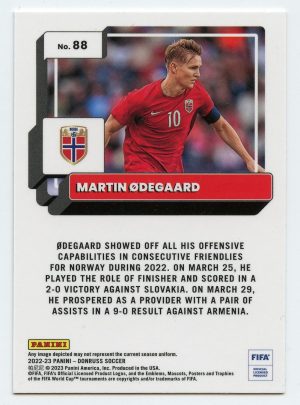 2022-23 Panini Donruss Soccer Martin Odegaard #88 Optic