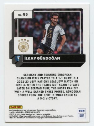 2022-23 Panini Donruss Soccer Ilkay Gundogan #55 Optic