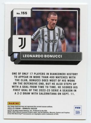 2022-23 Panini Donruss Soccer Leonardo Bonucci #155 Optic