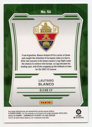 2022-23 Panini Chronicle La Liga Lautaro Blanco #56  /199 Elche