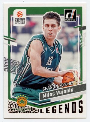 2023-24 Panini Donruss Euroleague Milos Vujanic #184 Legends