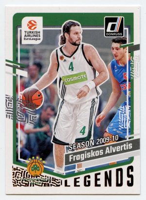 2023-24 Panini Donruss Euroleague Fragiskos Alvertis #165 Legends Panathinaikos