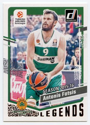 2023-24 Panini Donruss Euroleague Antonis Fotsis #162 Legends Panathinaikos