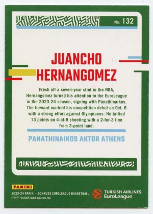 2023-24 Panini Donruss Euroleague Juancho Hernangomez #132 Panathinaikos