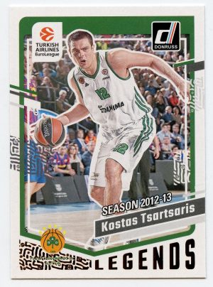 2023-24 Panini Donruss Euroleague Kostas Tsartsaris #169 Panathinaikos