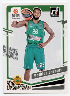 2023-24 Panini Donruss Euroleague Mathias Lessort #46 Panathinaikos