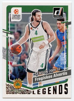 2023-24 Panini Donruss Euroleague Fragiskos Alvertis #165 Legends Panathinaikos