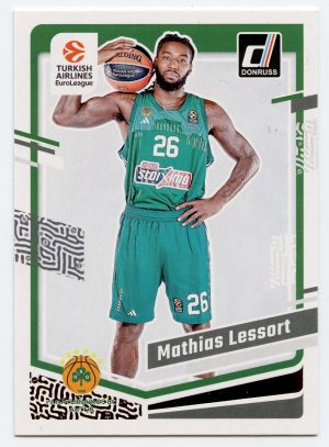 2023-24 Panini Donruss Euroleague Mathias Lessort #46 Panathinaikos