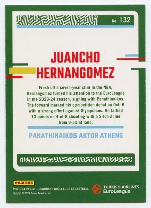 2023-24 Panini Donruss Euroleague Juancho Hernangomez #132 Panathinaikos