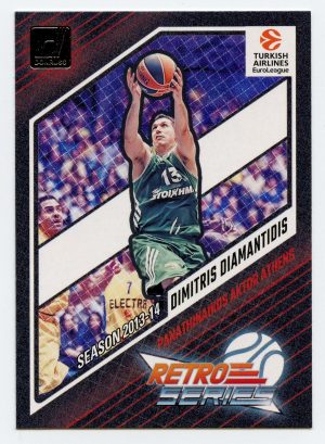 2023-24 Panini Donruss Euroleague Dimitris Diamantidis #12 Retro Series Panathinaikos