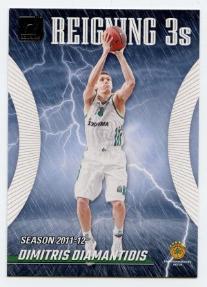 2023-24 Panini Donruss Euroleague Dimitris Diamantidis #10 Reigning 3s Panathinaikos