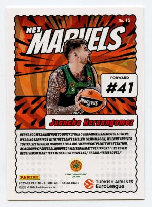 2023-24 Panini Donruss Euroleague Juancho Hernangomez #15 Net Marvels