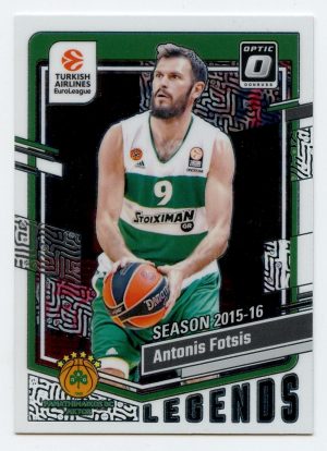 2023-24 Panini Donruss Euroleague Antonis Fotsis #162 Optic Panathinaikos