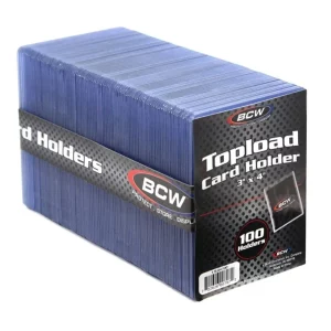 BCW 3×4 Topload Card Holder – Standard (100 CT. Pack)