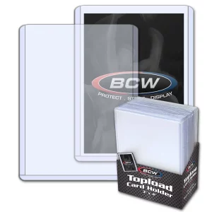 BCW 3×4 Topload Card Holder – Standard (25 ct.)