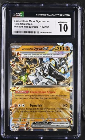 2024 Twilight Masquerade #112/167 Cornerstone Mask Ogerpon ex GM10